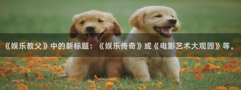 天顺娱乐：《娱乐教父》中的新标题：《娱乐传奇》或《电影艺术大观园》等。